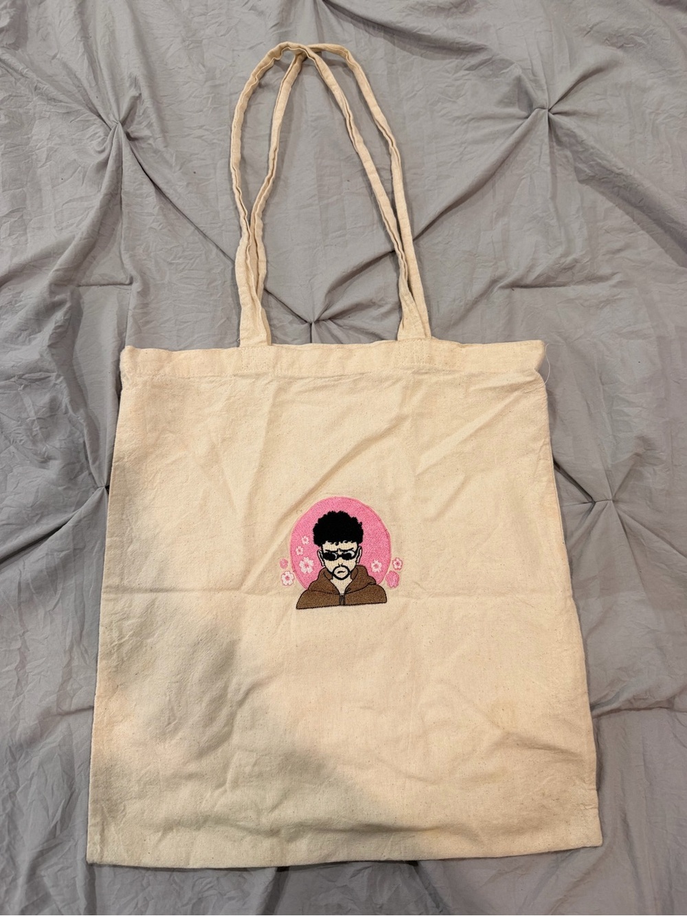 Bad Bunny Canvas Tote Bag